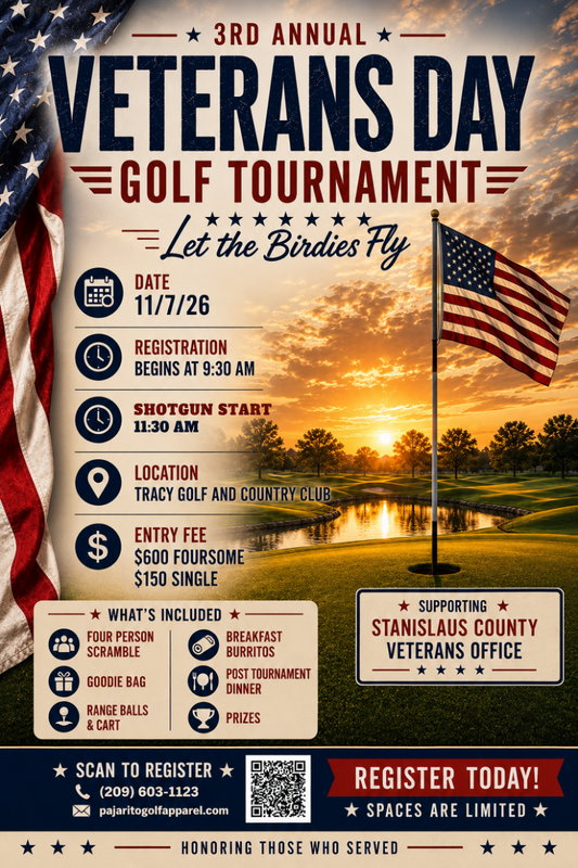 2026 Veterans Day Golf Tournament- Tracy Golf & Country Club
